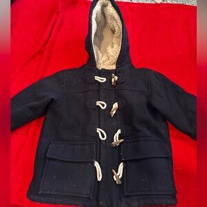 Baby Gap navy wool pea coat